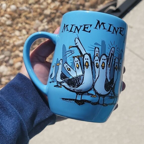MINE Disney Parks Pixar Finding Nemo Seagulls Mug 3D Blue - Picture 1 of 5